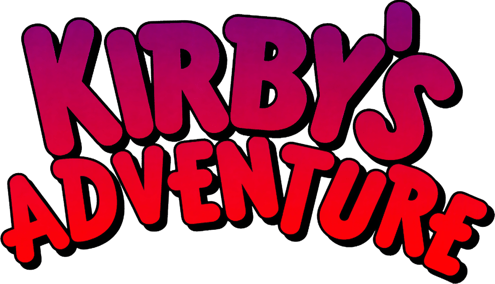 Kirby's Adventure logo for NES